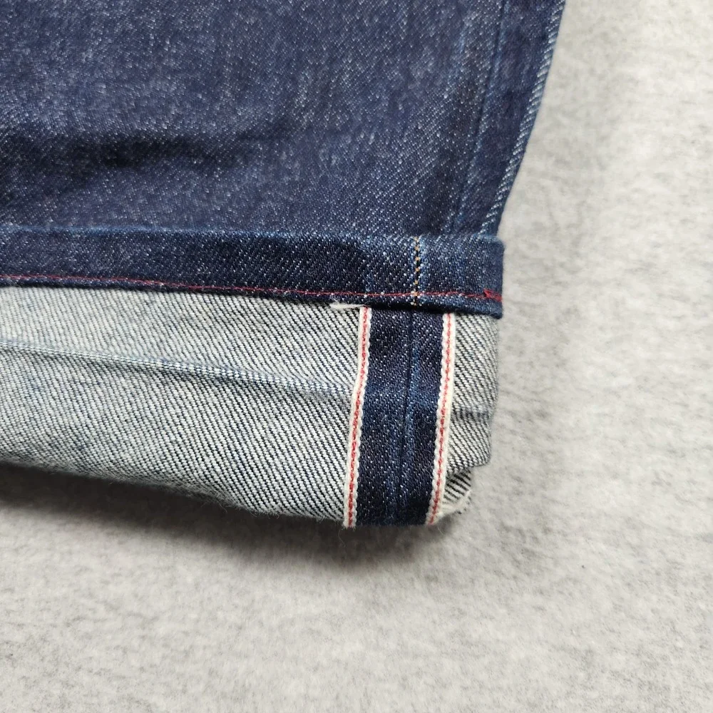 Gustin Selvedge Jeans 32x30 Blue Dark Wash Indigo Red Line Slim Fit Made In USA